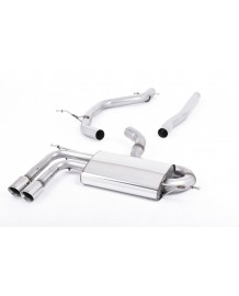 Ligne d'échappement Cat-Back MILLTEK VW Golf 5 GT 2,0 TDI 170Ch DPF (2004-2009)