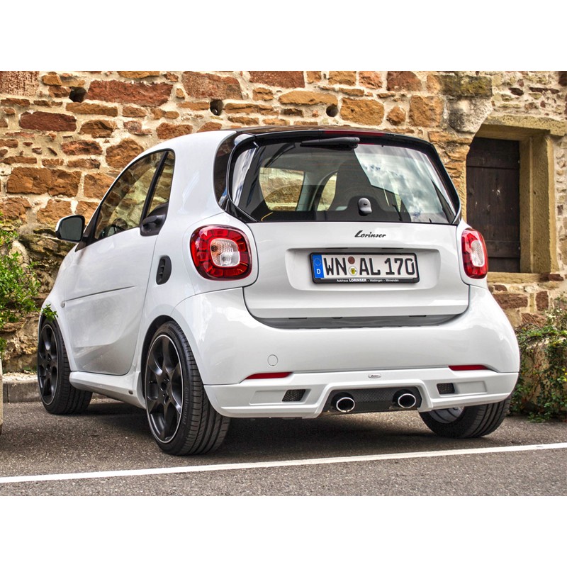 Embout D’échappement Acier Inoxydable - Pour Smart Fortwo - Design Rond - Montage Facile Avec Pince