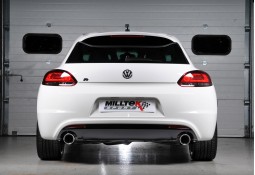 Ligne d'échappement Cat-Back MILLTEK VW Scirocco R 2,0 TSI (2009-2016)