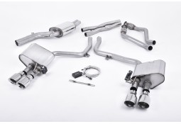 Ligne d'échappement Cat-Back à valves MILLTEK Sport AUDI S4 & S5 3,0 V6 B8 Coupé / Cabrio / Sportback (2011-2016)