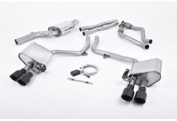 Ligne d'échappement Cat-Back à valves MILLTEK Sport AUDI S4 & S5 3,0 V6 B8 Coupé / Cabrio / Sportback (2011-2016)