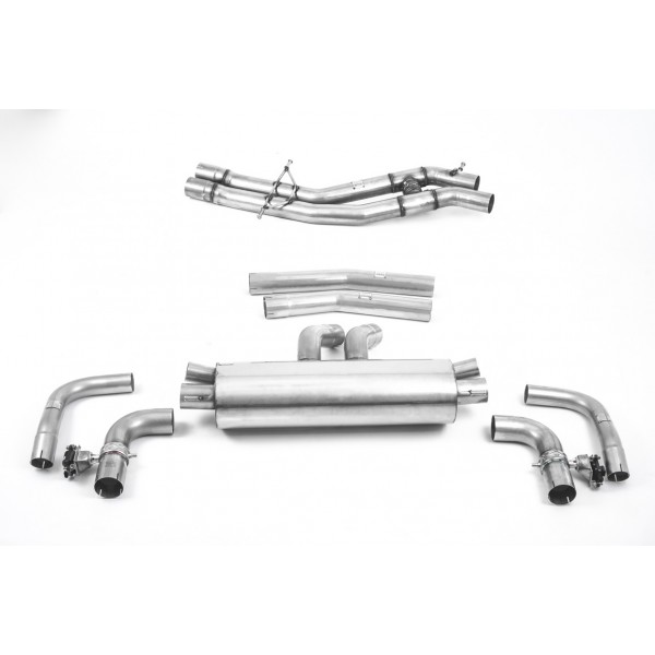 Ligne d'échappement Fap-Back à valves MILLTEK Audi RSQ8 4,0 TFSI FAP/OPF (2020+)(Homologuée)