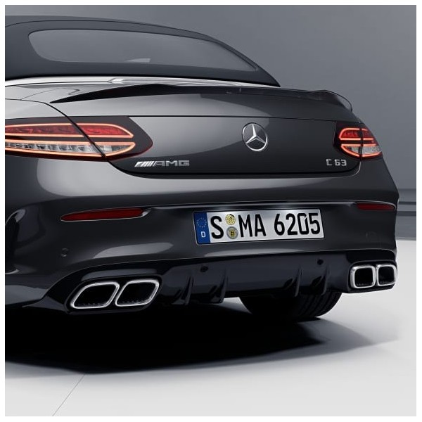 Diffuseur arrière + embouts échappements C63 AMG Facelift Mercedes Classe C Coupé (C/A205) Pack AMG (12/2015+)