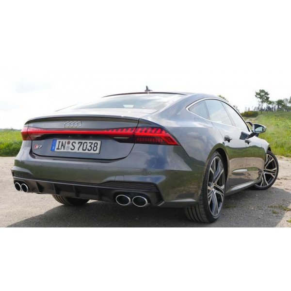 Diffuseur arrière + embouts échappements Audi S7 C8 pour Audi A7 C8 S-Line (2018+)