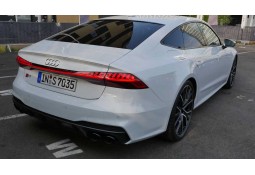 Diffuseur arrière + embouts échappements Audi S7 C8 pour Audi A7 C8 S-Line (2018+)