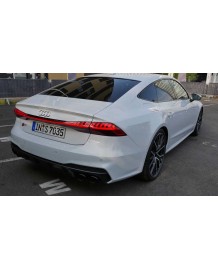 Diffuseur arrière + embouts échappements Audi S7 C8 pour Audi A7 C8 S-Line (2018+)