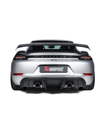 Echappement AKRAPOVIC pour PORSCHE 718 Cayman GT4 + 718 Spyder (2020+)-Silencieux Race