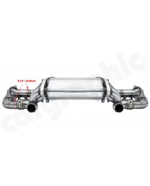 Echappement CARGRAPHIC Porsche Boxster GTS & Spyder / Cayman GT4 4,0l (718/982) (2019+) - Silencieux à valves TRACK/COMPETITION