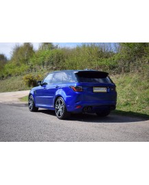 Echappement inox QUICKSILVER pour Range Rover Sport 5,0 SVR L494 (04/2018+/Facelift) - Ligne Cat/Fap-Back à valves