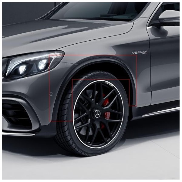 Extensions d'ailes avant GLC43 AMG pour Mercedes GLC SUV + Coupé Pack AMG (2015+/2019+)