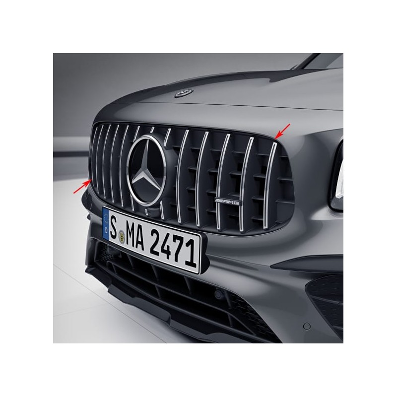 Avisa Protection Seuil Arrière Inox Noir Mercedes GLB X247 AMG 2019+ - Ribs Style