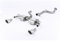 Ligne d'échappement Cat-Back à valves MILLTEK Ford Focus RS MK2 2,5T 305Ch (2009-2010)(Sport)