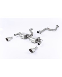 Ligne d'échappement Cat-Back à valves MILLTEK Ford Focus RS MK2 2,5T 305Ch (2009-2010)(Sport)