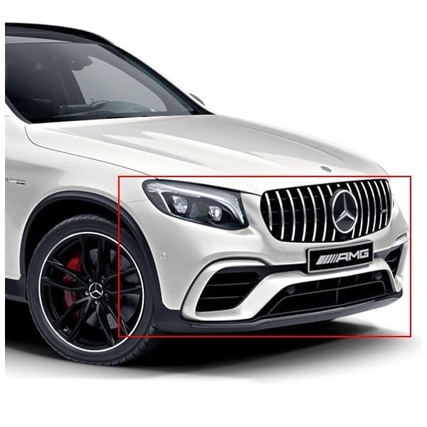 Pare-chocs avant + Calandre Panamerica GLC63 pour Mercedes GLC SUV + Coupé (C/X253)(09/2016-06/2019)