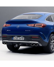 Diffuseur arrière + embouts échappements GLE53 AMG pour Mercedes GLE Coupé C167 Pack AMG (2020+)