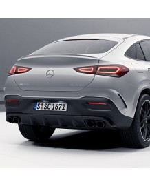 Diffuseur arrière + embouts échappements GLE53 AMG pour Mercedes GLE Coupé C167 Pack AMG (2020+)