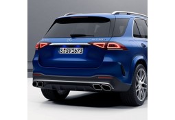 Diffuseur arrière + embouts échappements GLE63 AMG pour Mercedes GLE SUV V167 Pack AMG (2019+)