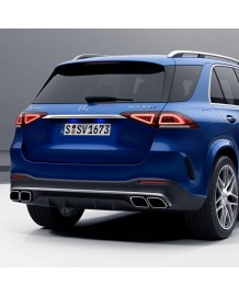 Diffuseur arrière + embouts échappements GLE63 AMG pour Mercedes GLE SUV V167 Pack AMG (2019+)