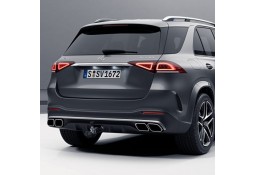 Diffuseur arrière + embouts échappements GLE63 AMG pour Mercedes GLE SUV V167 Pack AMG (2019+)