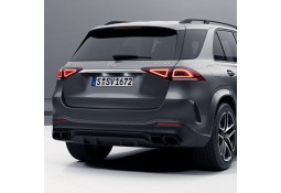 Diffuseur arrière + embouts échappements GLE63 AMG pour Mercedes GLE SUV V167 Pack AMG (2019+)