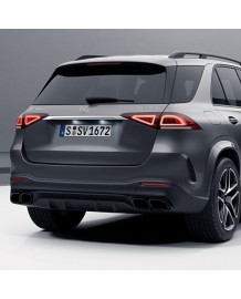 Diffuseur arrière + embouts échappements GLE63 AMG pour Mercedes GLE SUV V167 Pack AMG (2019+)