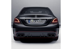 Diffuseur arrière + embouts échappements C43 AMG Facelift Mercedes Classe C Berline/Break (W/S205) Pack AMG (03/2014+)