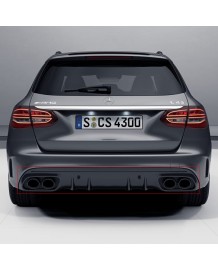 Diffuseur arrière + embouts échappements C43 AMG Facelift Mercedes Classe C Berline/Break (W/S205) Pack AMG (03/2014+)