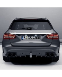 Diffuseur arrière + embouts échappements C43 AMG Facelift Mercedes Classe C Berline/Break (W/S205) Pack AMG (03/2014+)