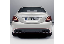 Diffuseur arrière + embouts échappements C43 AMG Facelift Mercedes Classe C Berline/Break (W/S205) Pack AMG (03/2014+)