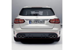 Diffuseur arrière + embouts échappements C43 AMG Facelift Mercedes Classe C Berline/Break (W/S205) Pack AMG (03/2014+)