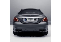 Diffuseur arrière + embouts échappements C63 AMG Facelift Mercedes Classe C Berline/Break (W/S205) Pack AMG (03/2014+)