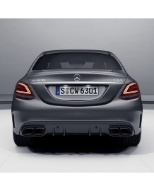 Diffuseur arrière + embouts échappements C63 AMG Facelift Mercedes Classe C Berline/Break (W/S205) Pack AMG (03/2014+)