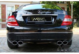 Echappement MEC DESIGN Mercedes Classe C180 C200 C220 C250 4 Cylindres (W/C/S204) -Silencieux look C63 AMG