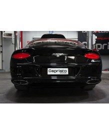 Echappement CAPRISTO BENTLEY Continental GT (03/2018+) - Ligne Cat/Fap-Back à valves