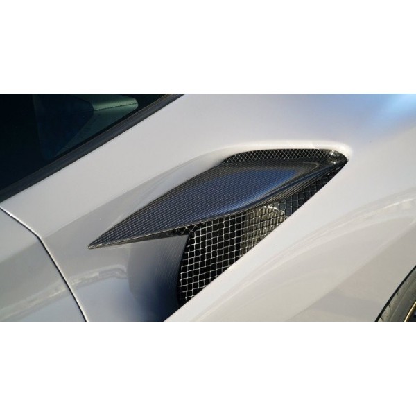 Couvercles D'Admission D'Air En Fibre De Carbone Sec Pour Ferrari 488 GTB/Spider - Neuf