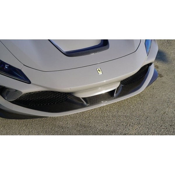 Insert de spoiler avant Carbone NOVITEC Ferrari F8