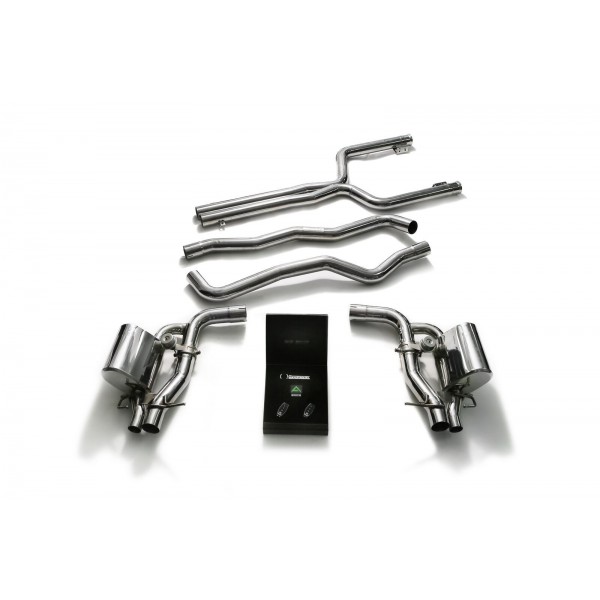 Echappement ARMYTRIX Mercedes C63/S AMG Berline/Coupé/Break (W/C/S205) - Ligne Cat-Back à valves (2014-)