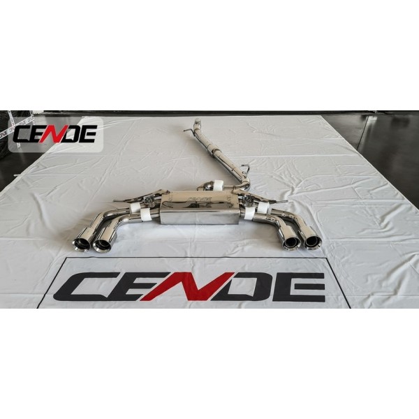 Echappement CENDE Exhaust Audi S3 8V Berline (2013+)(2017+)- Ligne Cat/Fap-Back à valves