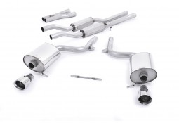 Echappement MILLTEK Audi S4 4,2 V8 Quattro B6 Berline Break Cabriolet (2003-2005) -Ligne Cat-Back (Sport)