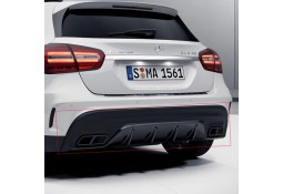 Diffuseur arrière + embouts échappements GLA45 AMG pour Mercedes GLA Pack AMG (X156) (2014-2019)