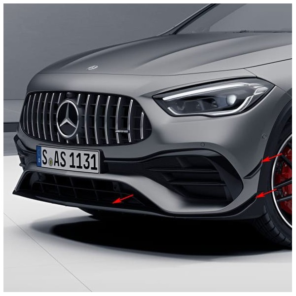 Spoiler avant + flaps GLA45 AMG pour Mercedes GLA H247 Pack AMG (04/2020+)