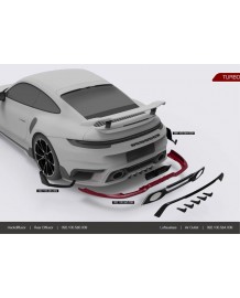 Diffuseur arrière TECHART Porsche 992 Turbo + S