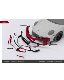 Pare-chocs avant TECHART Porsche 992 Turbo / S (2020+)