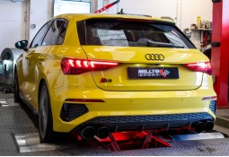 Ligne d'échappement FAP-Back à valves MILLTEK Audi S3 2,0 TFSI Quattro Sportback 310ch 8Y (2020+)(Race/Sorties Rondes)