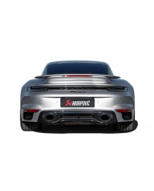 Lèvre arrière Titane AKRAPOVIC Porsche 992 Turbo + S  OPF/FAP (2021+)