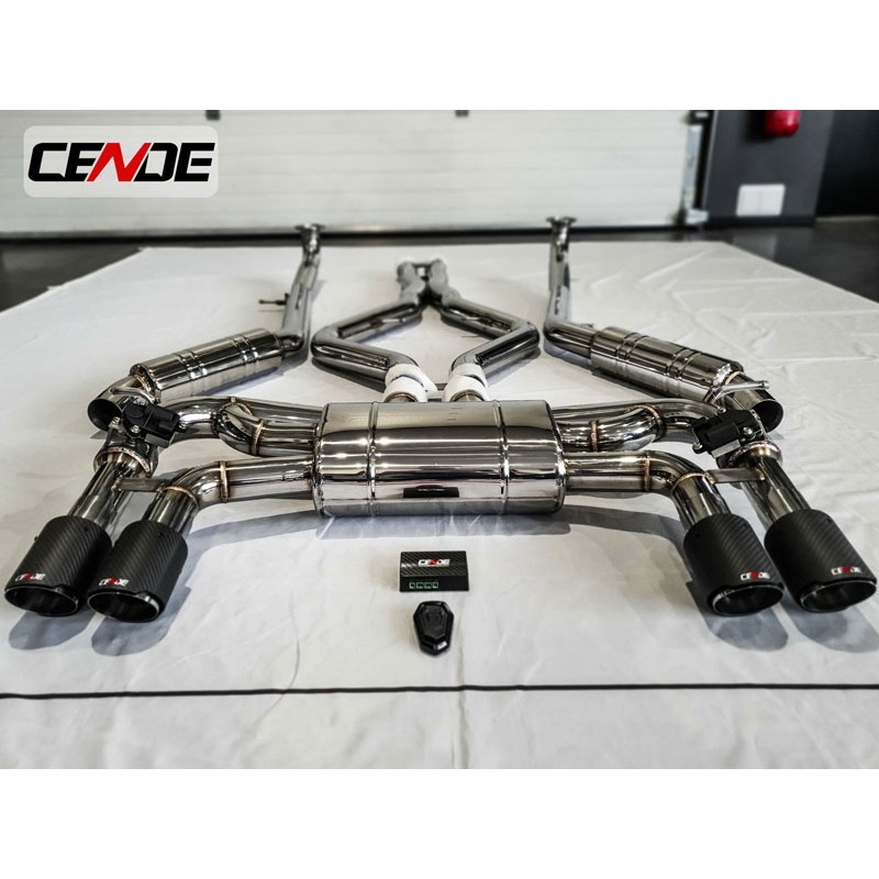 Ligne échappement inox à valves CENDE BMW X5M X6M 4,4 V8 E70