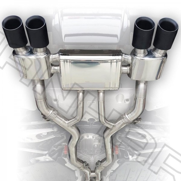 Echappement inox MANHART BMW M3 / M4 + COMPETITION G80/G82/G83 (2020+)- Silencieux valves