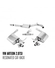 Ligne d'échappement Cat/Fap-Back à valves MILLTEK VW Arteon 2.0 TSI 280Ch 4Motion avec/sans FAP (2017-2019)(2019+)(Homologuée)