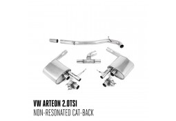 Ligne d'échappement Cat/Fap-Back à valves MILLTEK VW Arteon 2.0 TSI 280Ch 4Motion avec/sans FAP (2017-2019)(2019+)(Race)