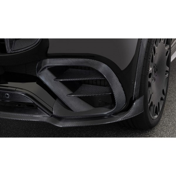 Inserts de pare-chocs Carbone BRABUS Mercedes GLS63 AMG X167 (2019+)